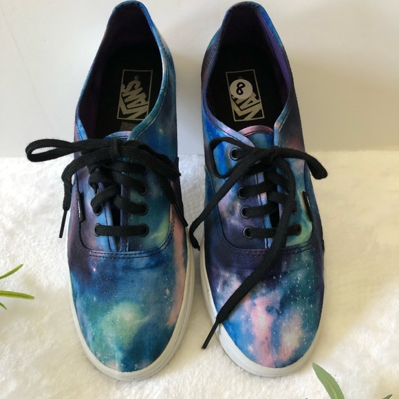 Vans Cosmic Space Galaxy Lace Up Unisex Womens Size 9.5 | Men’s Size 8 - Picture 1 of 8